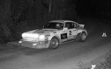 Isidro Oliveras – Josep Autet (Porsche 911 SC). Rallye Girona 1982 (Foto: José Luis Cortijos)